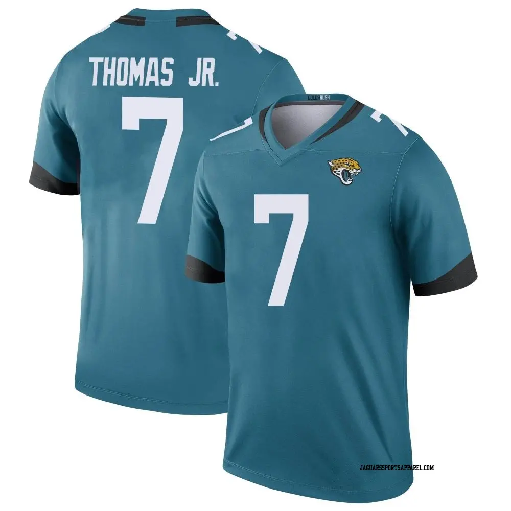 Legend Teal Youth Brian Thomas Jr. Jacksonville Jaguars Color Rush Jersey Jaguars Store
