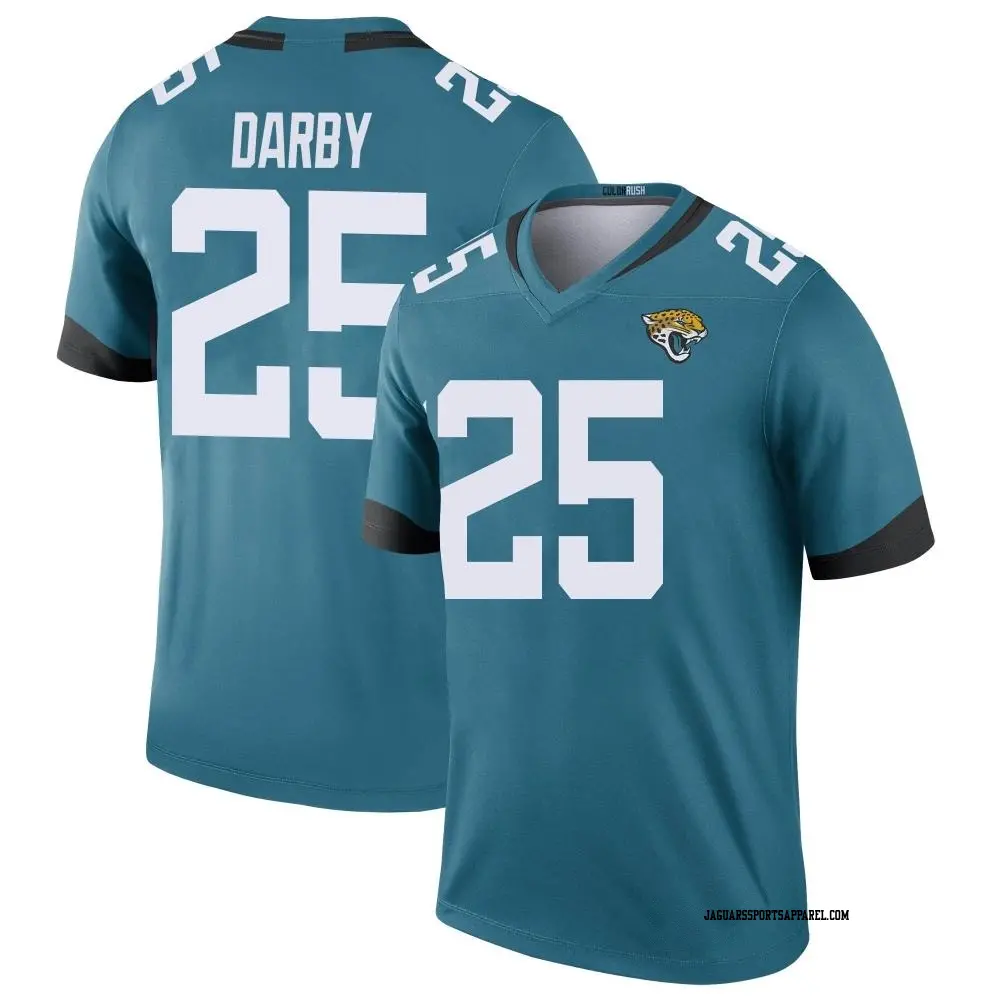 Legend Teal Youth Ronald Darby Jacksonville Jaguars Color Rush Jersey Jaguars Store